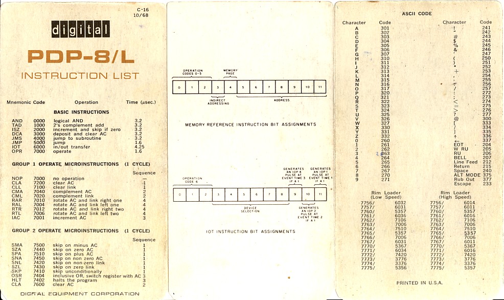 pdp-8l-voorzijde